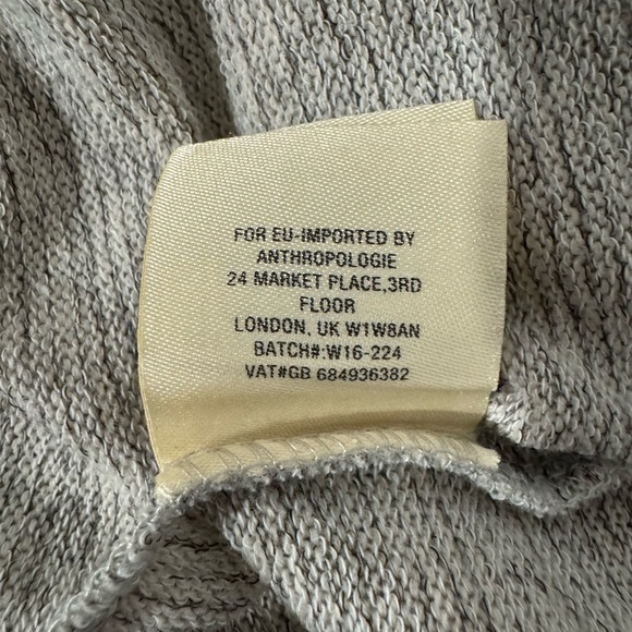 Anthropologie Moth Long Sleeve Thin Sweater Dress  Crossback Beige Size Small - Picture 10 of 12